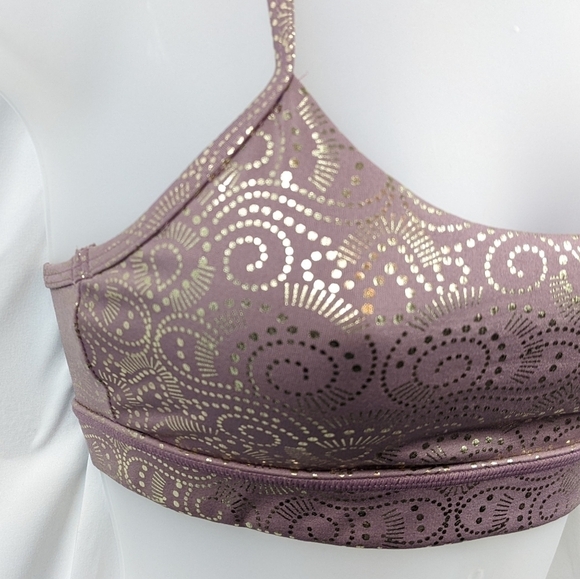 Glyder Lotus Sports Bra Mauve Royal Tide Sz XS - Picture 3 of 8